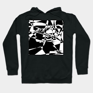 black and white pattern Hoodie